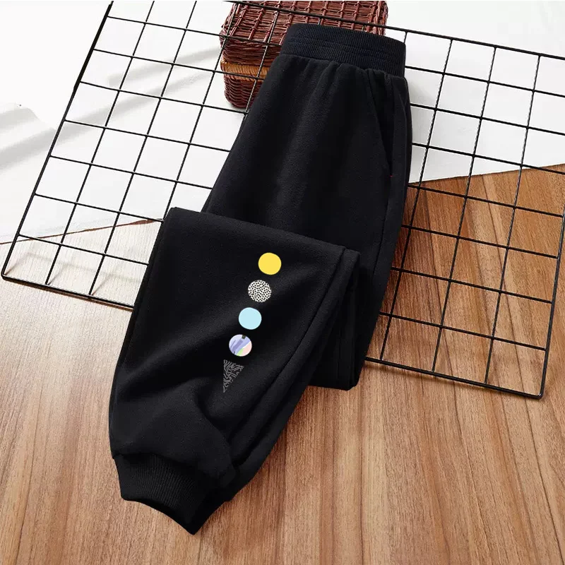 Kinder Frühling Herbst Sweetpants Astronaut Planet Lange Hosen für Baby Jungen Hosen mit Gummiband – Detail 7