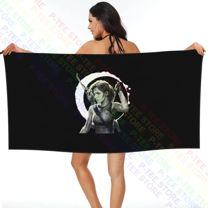 Shadow Of The Tomb Raider Lara Croft Quick dry Towel Printed Swimming Beach Blanket