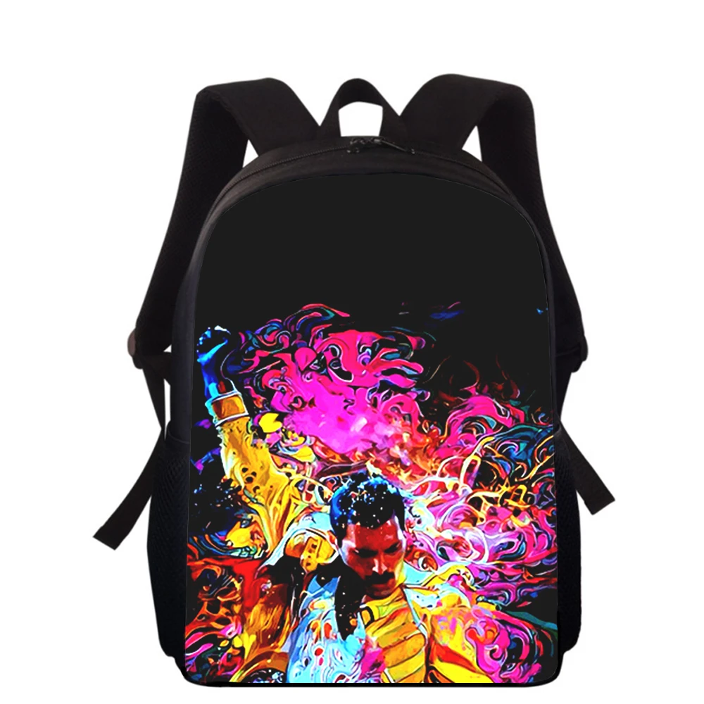 Queen band Freddie Mercury 15” 3D Print Kids Backpack Primary School Bags for Boys Girls Back Pack Students School Book Bags