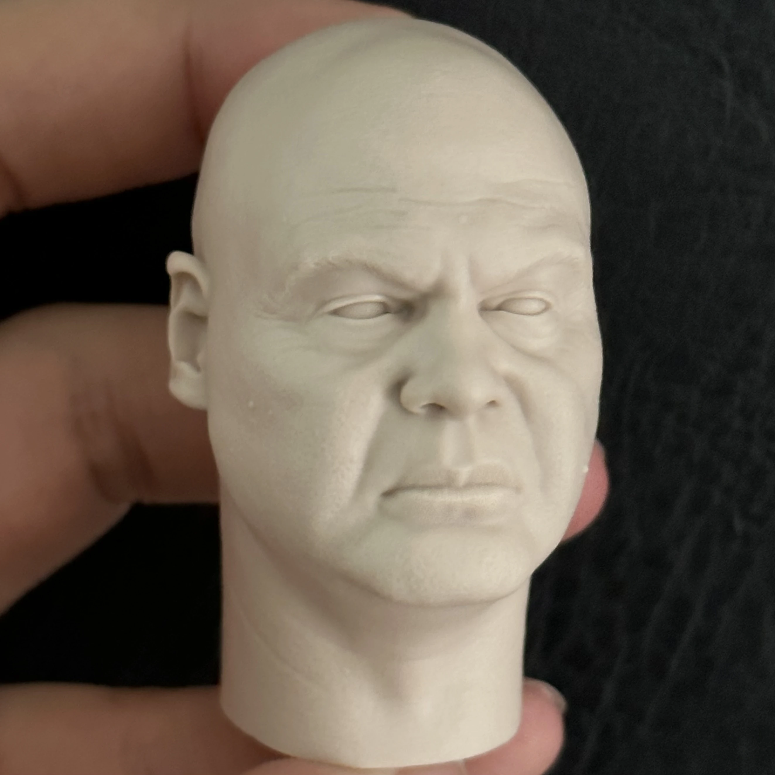 1:6 Die-cast Resin Figure Model Assembly Kit Figure Head Exquisite Sculpture Model Unpainted (50mm)