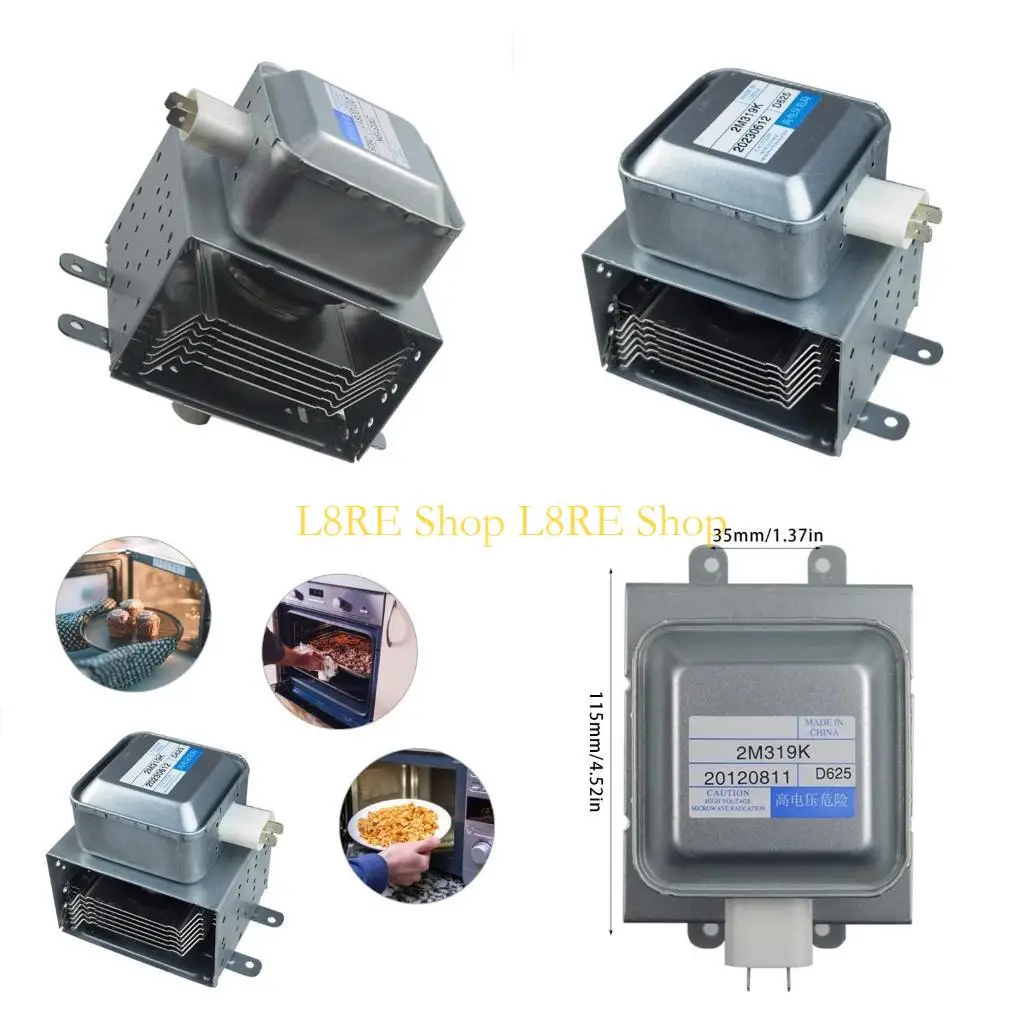 L8RE Microondas Parte Electrodomésticos Part Magnetron Tube Textura metal para horno