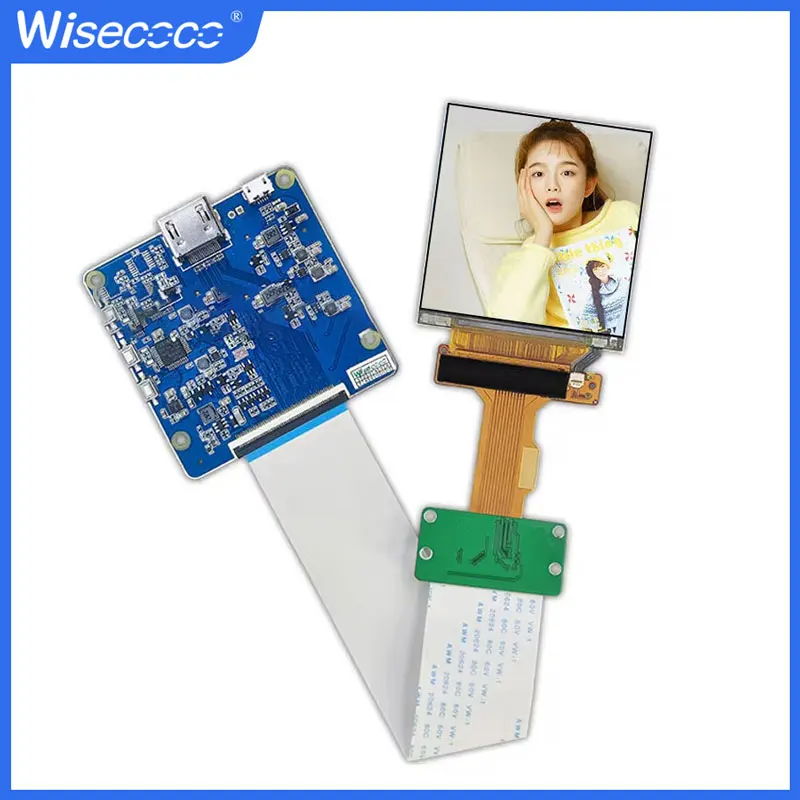 

Wisecoco 2.9 Inch 2k 1440x1440 VR Display IPS LCD AR HMD Screen Square MIPI Controller Board LS029B3SX04 For Raspberry pi