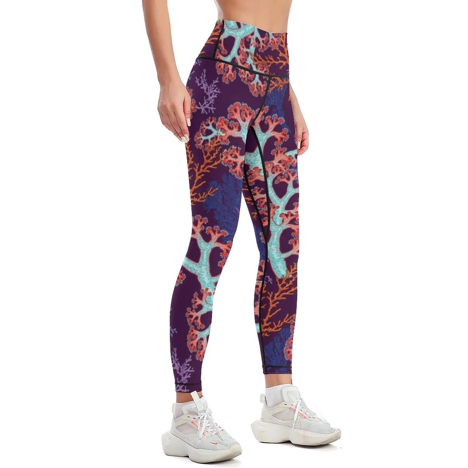 coral dream Leggings Legging sport Leginsy push up Womens Leggings