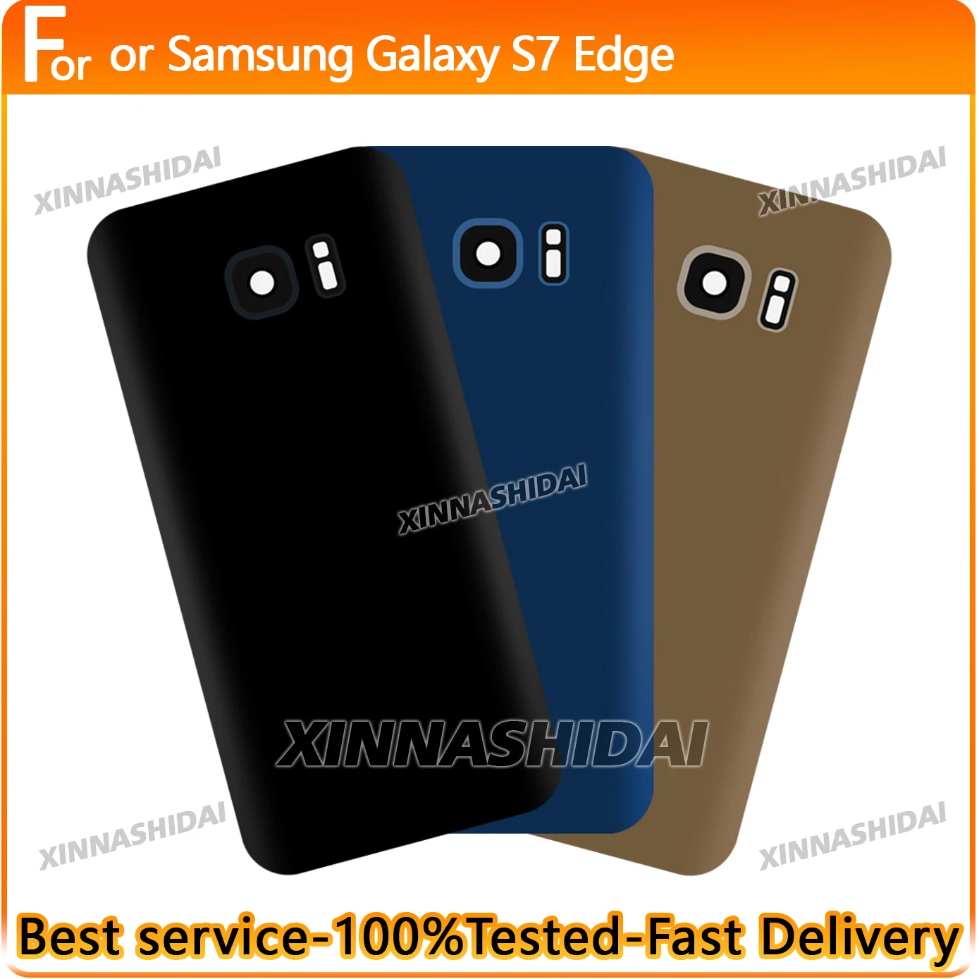 Peças de Substituição de Alta Qualidade para Samsung Galaxy S7 Edge: Nova Tampa da Bateria e Conjunto de Digitalizador com Display