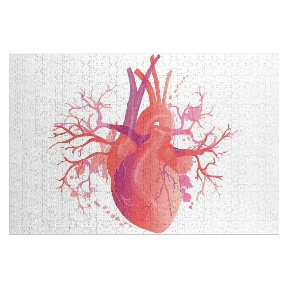 

anatomical heart Jigsaw Puzzle Wooden Compositions For Children Photo Puzzle