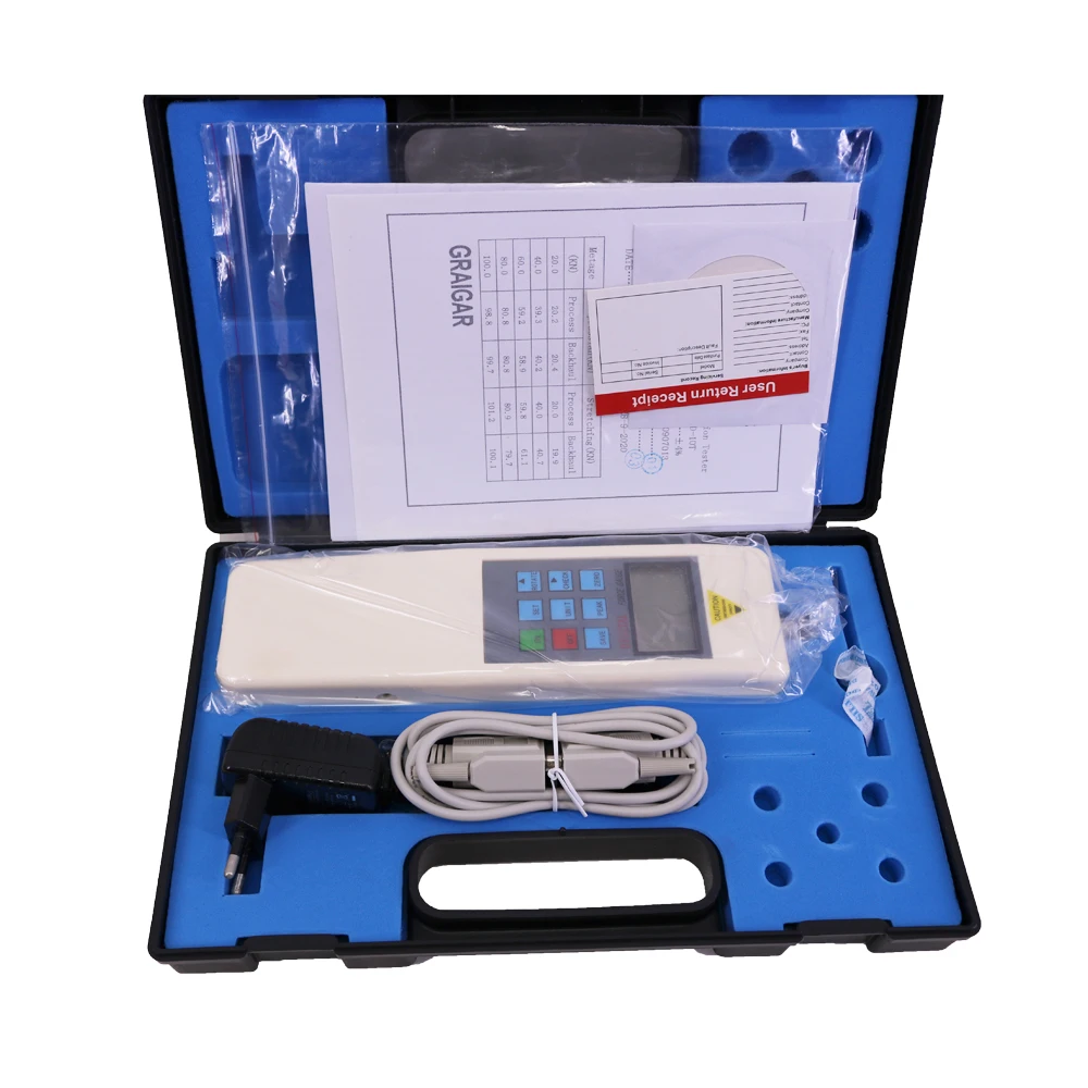 HD-10T Digital Pressuremeter Rope Tension Gauge Max 100KN Force Gauge