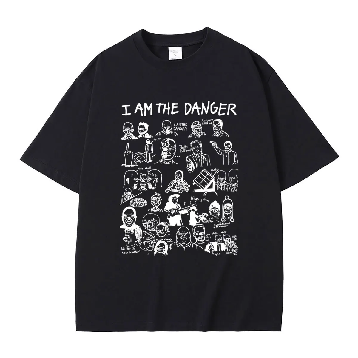 Hot Sale TV Series Breaking Bad I Am The Danger T-shirt Heisenberg Walter Graphic T Shirts Men Women Fashion Oversized Tshirt