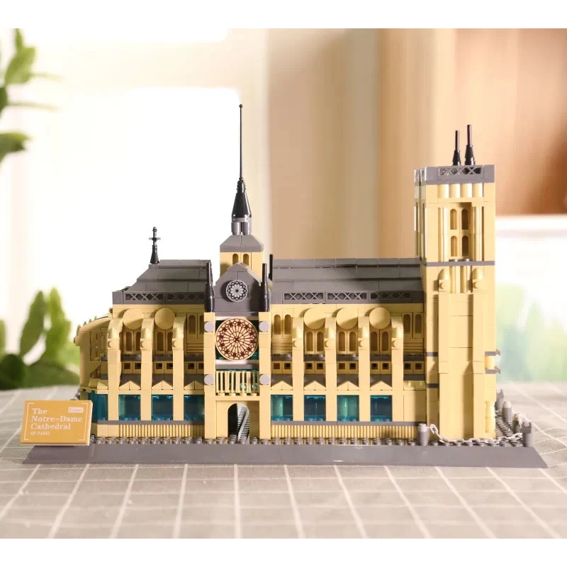 Wange 5210 Architecture NOTRE DAME CATHEDRAL of Paris Building Blocks Classic Landmark Model Bricks Toys For Children