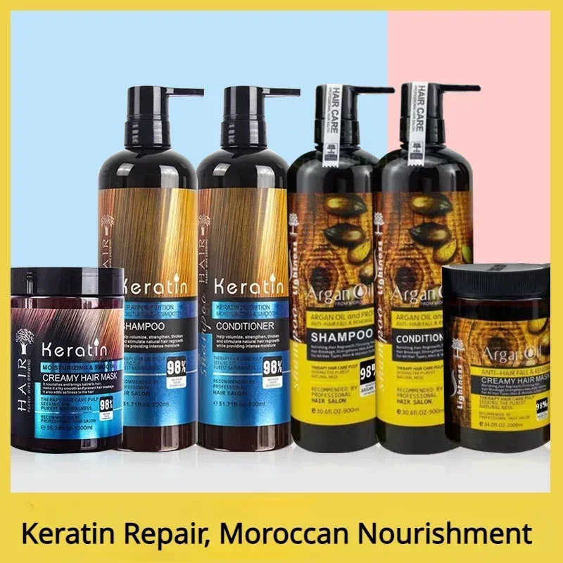 

Keratin Shampoo Conditioner Hairmask Kit Repair Dry Damaged Moisturizer Smoothing Haircare Set Treatment Shampoo E Condicionador