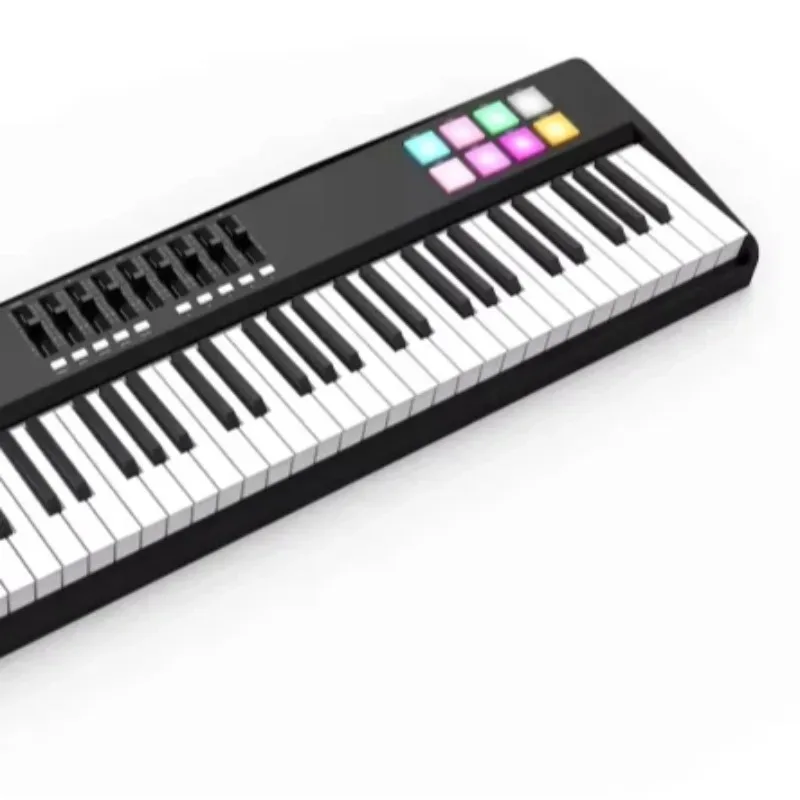 PADA61 MIDI Controller, Professional Musical Instruction Device, Portable Midi Keyboard Percussion Instrument for Music Creation