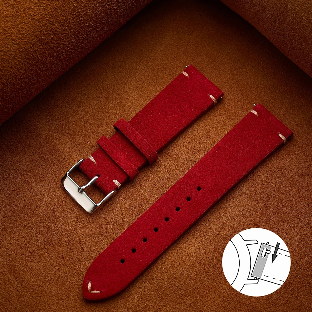 Soft Suede Strap Wristband Watch Bands