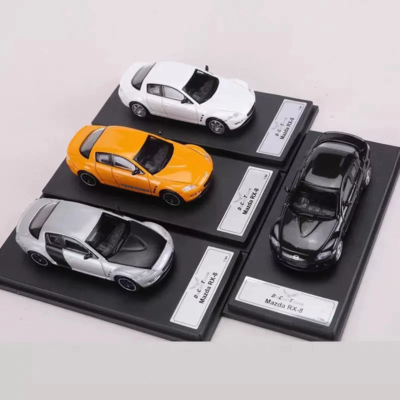 DCT 1/64 มาสด้า RX8 รถของเล่นรถมอเตอร์ไดคาสโลหะรุ่นเด็กคริสต์มาสของขวัญของเล่นสำหรับชาย