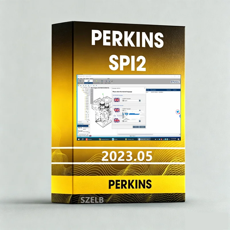 Perkins SPI 2023A [2023.05] 2018A Catalogues de pièces détachées SPI2 Manuel d'entretien pour tous les modèles Logiciel à installation gratuite