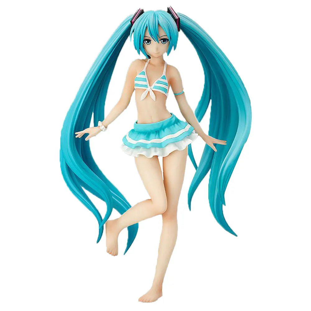 15CM Anime Hatsune Miku S-style 1/12 Swimsuit Ber Anime Model Toy Gift Collection Decorative Ornaments PVC