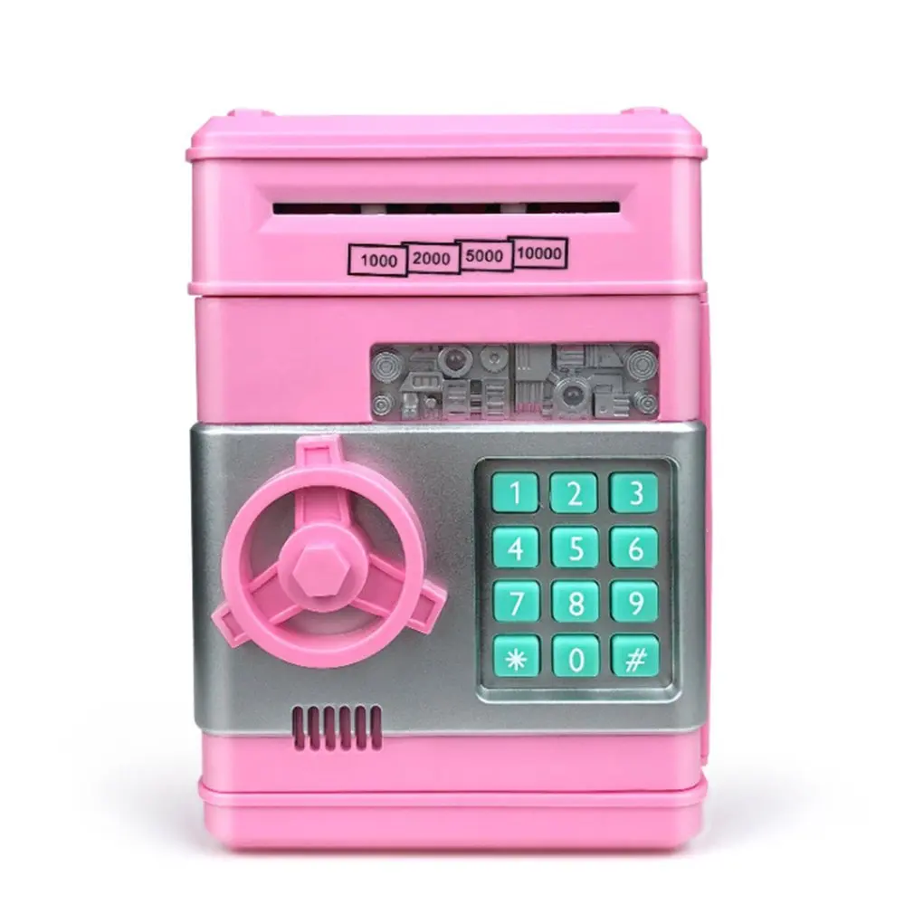 

1 Pcs For Children Password Piggy Bank Roll Money Entrance Password Unlocking Function Enough Space Beautiful Music