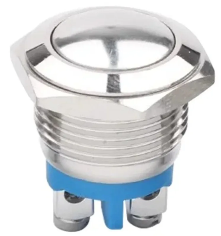 5/20Pcs 16mm Waterproof Momentary Reset Metal Push Button Switch  Screw Terminal Power Switch Car Engine Doorbell