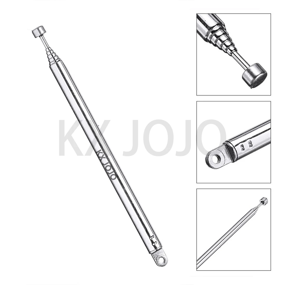 Telescopic Antenna 1pc Replacement Aerial Flat Head TV Radio DAB AM/FM Universal  Audio Dedicated