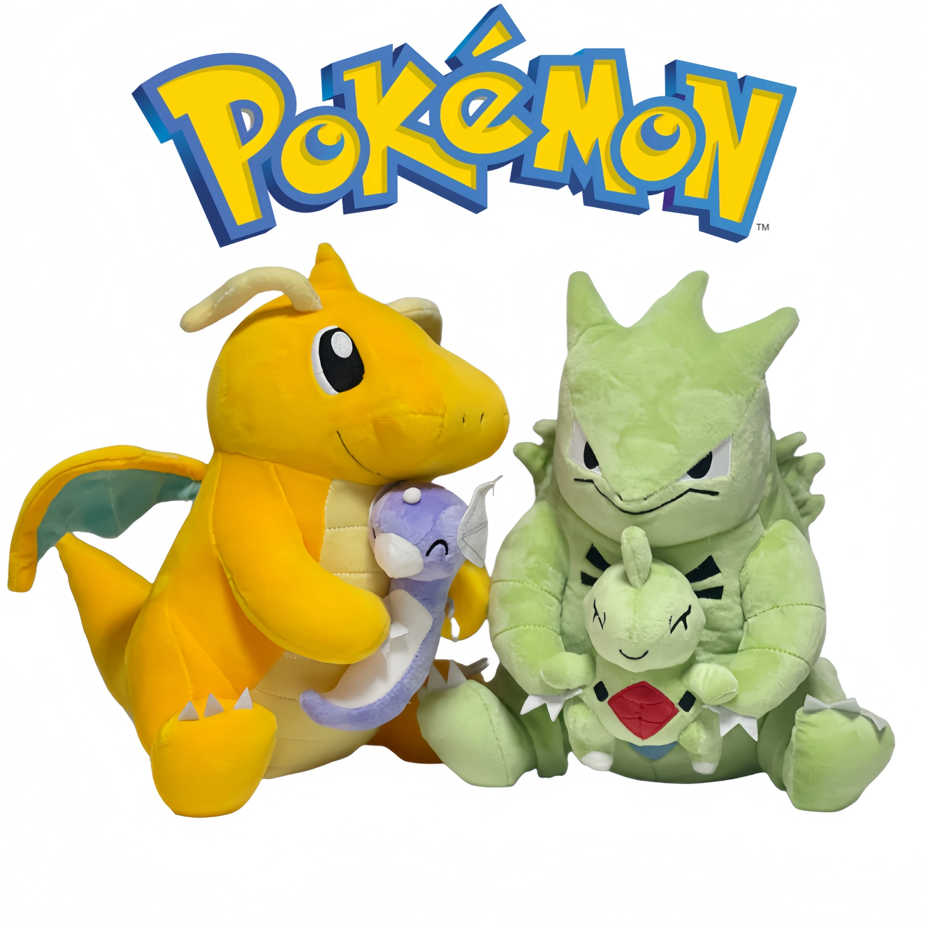 

Pokemon Dratini Larvitar Evolution Dragonite Tyranitar плюшевая игрушка поздний шаровамер Чаризард Драконит держит куклу Dratini Рождественский подарок