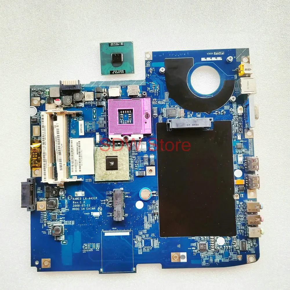 For Acer eMachines E520 E720 Aspire 5535 5735 Mainboard MBN4002001 KAWE0 LA-4431P Laptop Motherboard DDR2 Free CPU