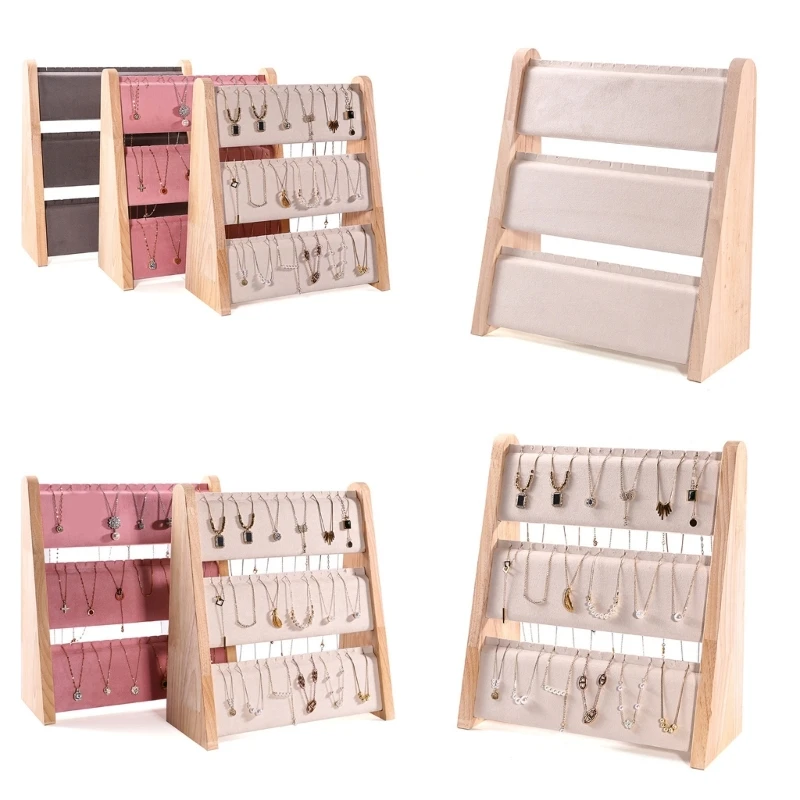 

Jewelry Display Stand Rack Functional Jewelry Display Shelf Effective Pendant Accessory Storage Holder