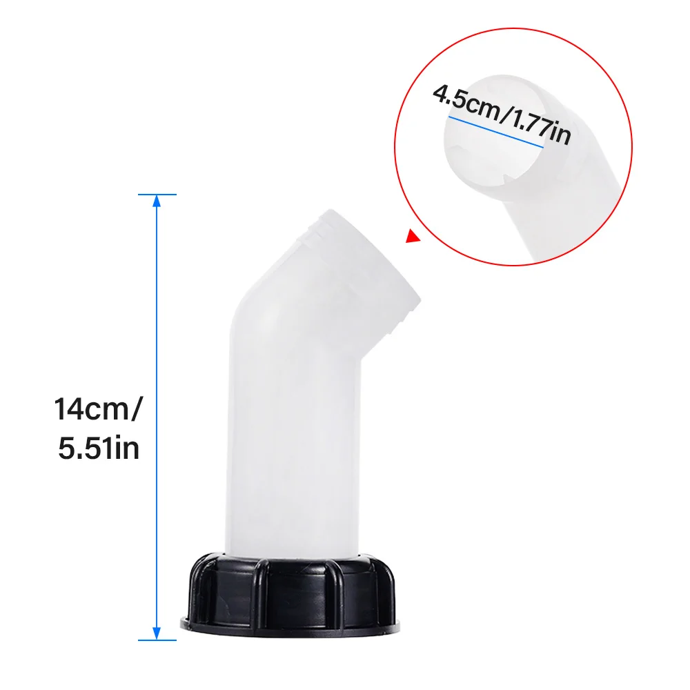IBC Tank Drain Extension Tube 1000L Water Tank Nozzle Tap Cap Discharge Joint Valves Fitting For Home Garden Parts Accessories