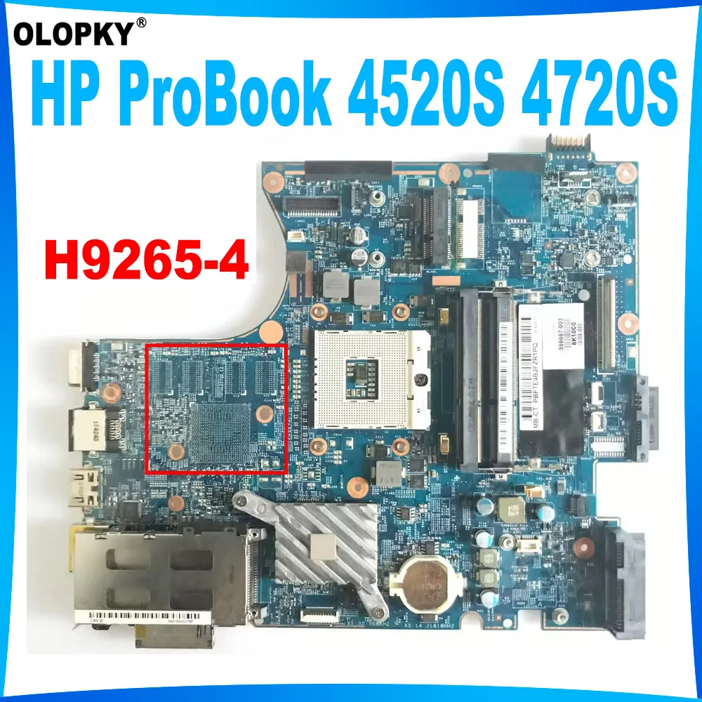 

Семейная материнская плата для ноутбука HP ProBook 4520S 4720S, материнская плата 598667-001 598669-001 606826-001-001. 4gk06. 011 DDR3, полностью протестирована