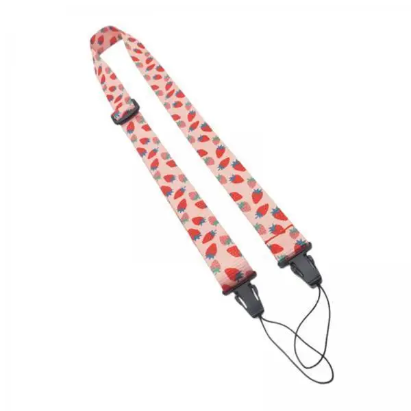 Camera Neck Hanging Strap Polyester Nylon Cute Cartoon Pattern Adjustable Camera Accessories for Photo and Phone