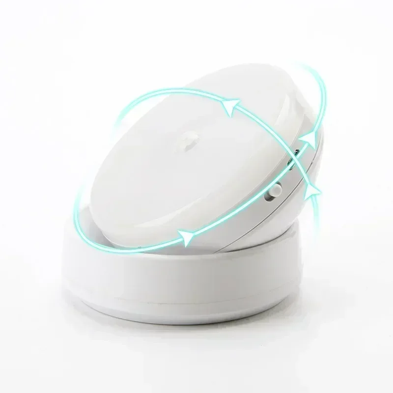 

Night Lamp With Motion Sensor Night Light Rechargeable Wireless Led 360 Rotating Magnetic For Kitchen Room Bedside Table