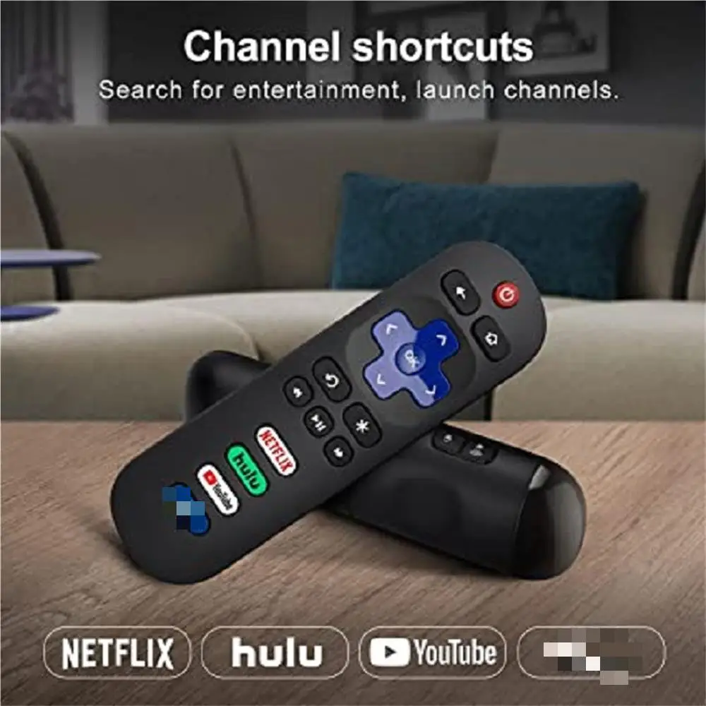 Smart Home Universal Remote Control for TCL Roku TV Hisense Television  Compatibility Signal Multifunctional Remote Control