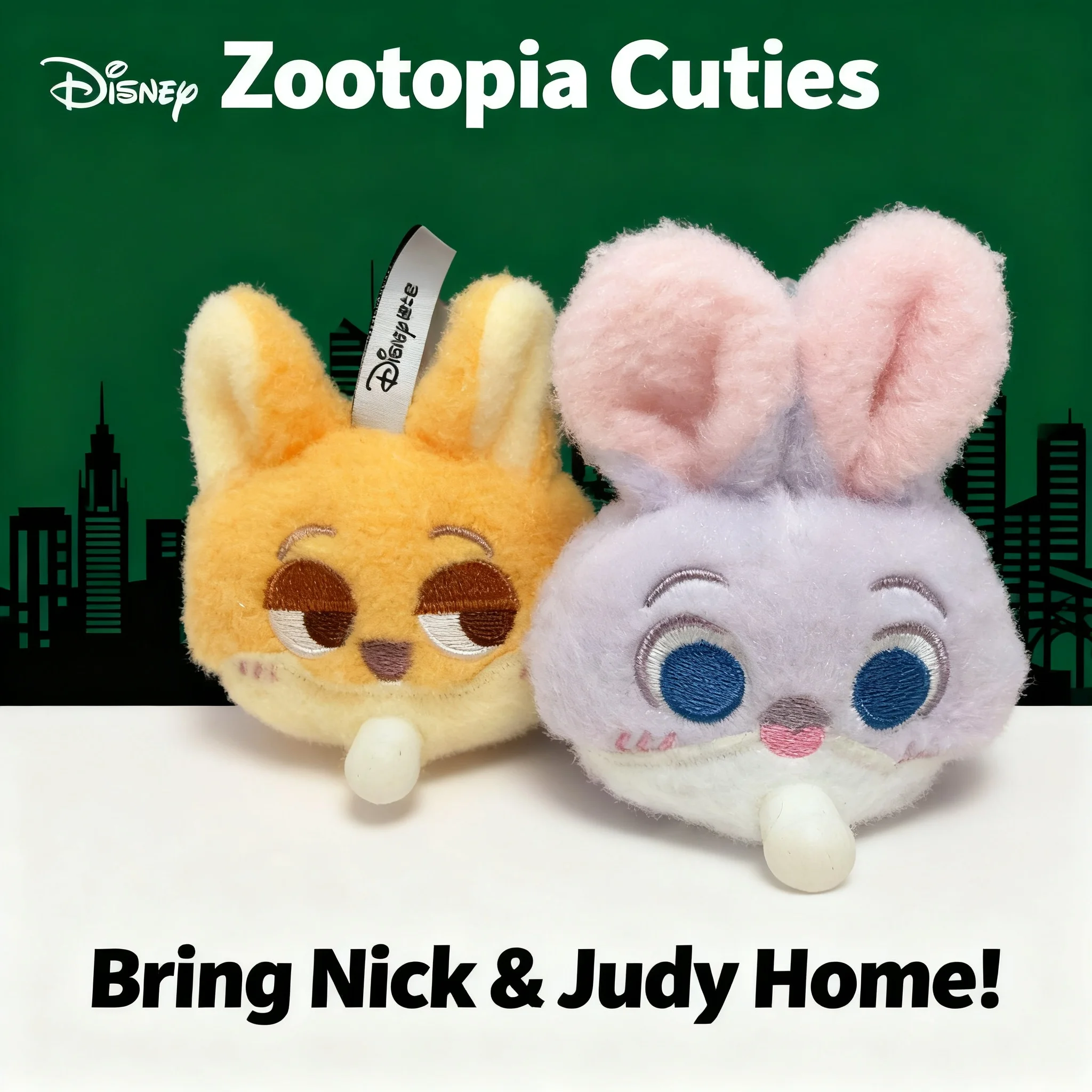 

Cute Adorable Zootopia Nick Judy Plush Toy Keychain Doll Pendant Hair Accessories Crazy Animal City Agent Team