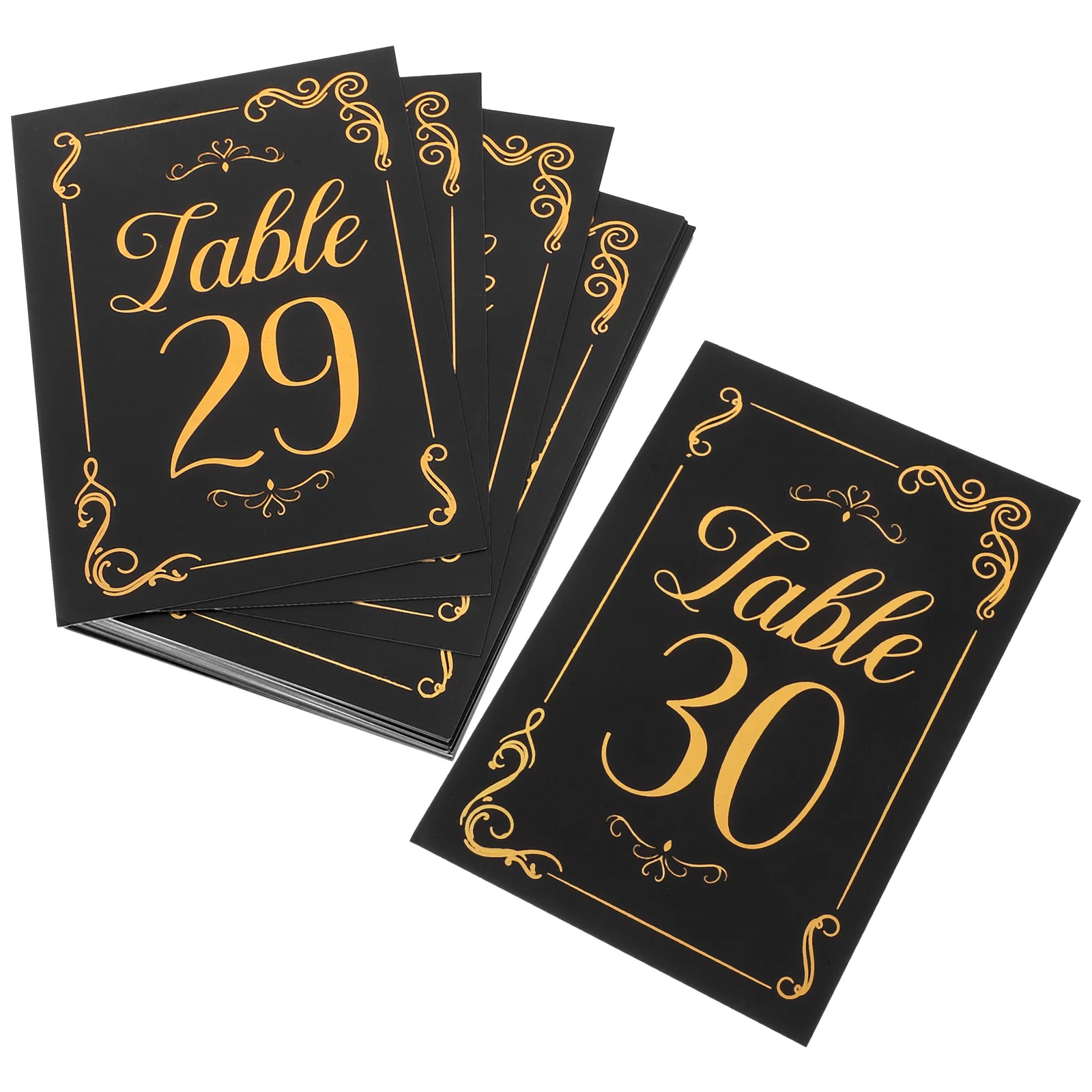 

31 Pcs Wedding Table Labels Birthday Number Cards Holders Dining Paper Numbers Banquet