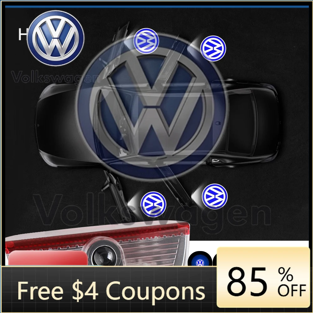 

Car Sticker For VOLKSWAGEN VW For Volkswagen VW Touran Caddy Touareg Golf Passat Scirocco 2PC Car Door Light Logo Laser Projecto