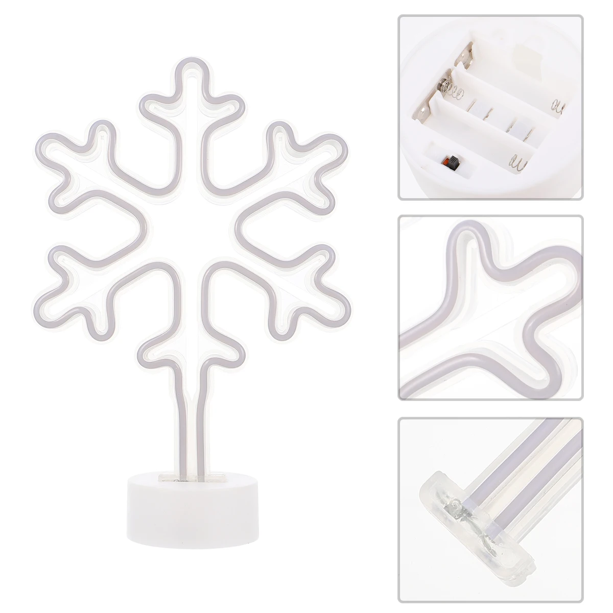 

LED Snowflake Night Light Decorative Lamp for Bedroom Living Room Party Christmas Scene Birthday Gifts LED Neon