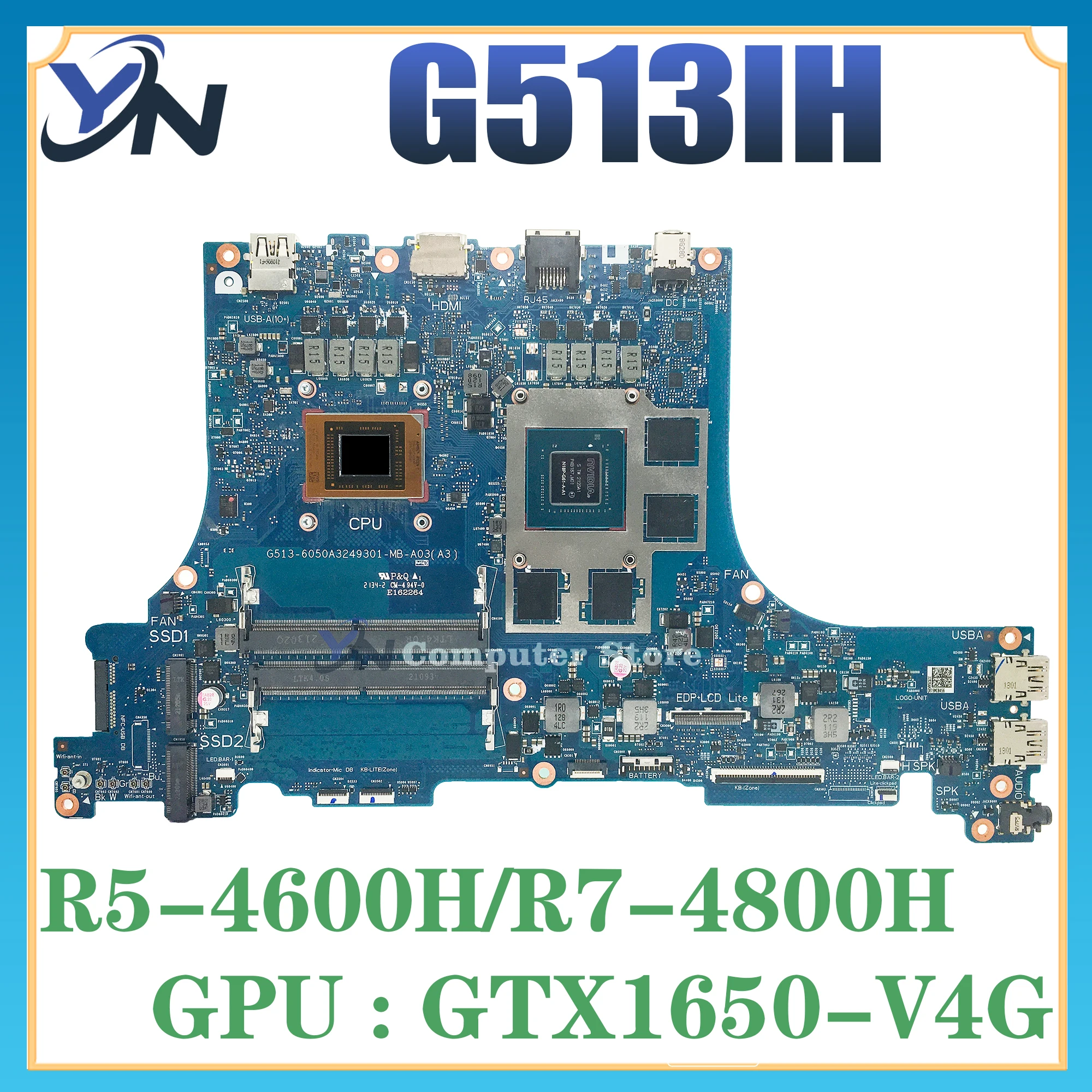 Mainboard UNTUK ASUS G513 G533 G513QE G513QR G513QM G513IH G513QC G513IC PX513QC Motherboard G513Q G513I Laptop Motherboard R7 R9