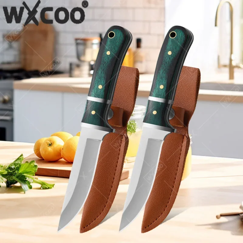 WXCOO-cuchillo de cocina para carne, cortador de carne para comer, cuchillo multiusos para cortar frutas, cuchillo de carnicero de acero inoxidable, accesorios de cocina, 1 ud.