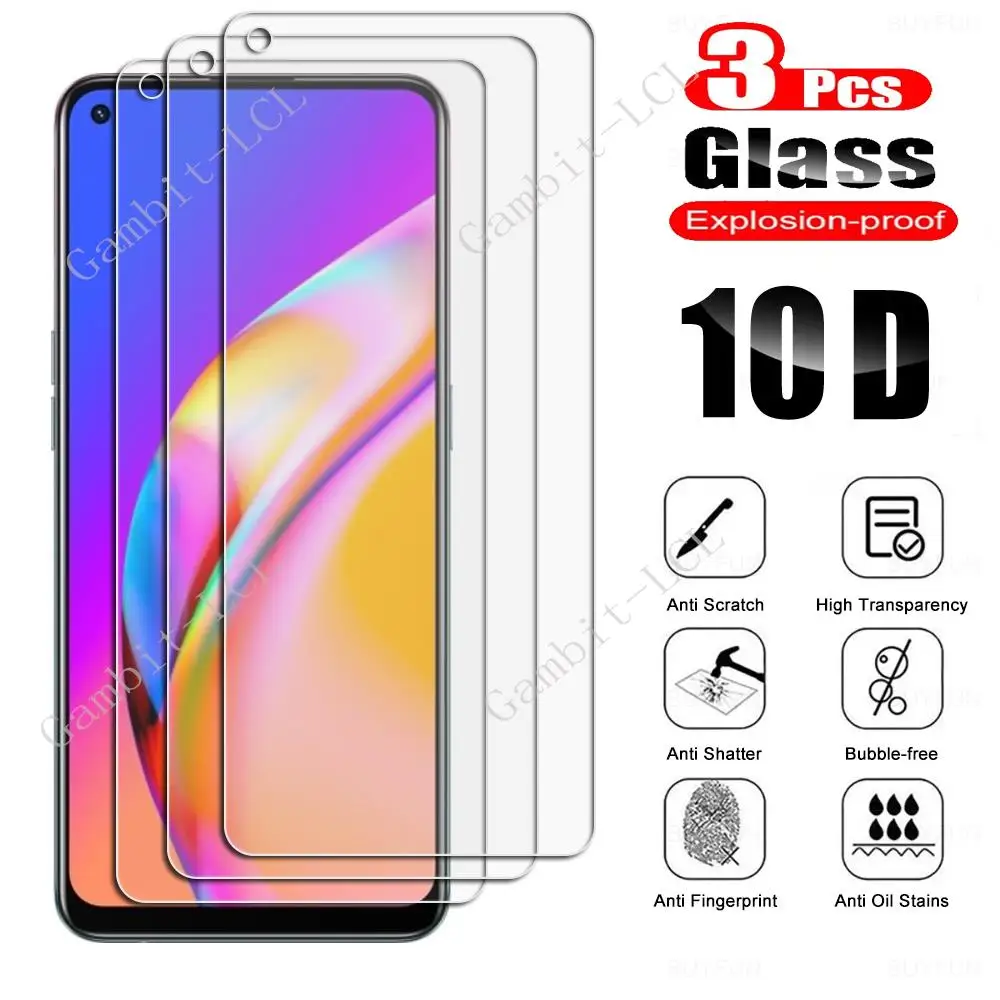 3PCS For OPPO A55 4G A56 5G A74 A93 A93s A94 A95 F19 Pro Plus F19s Find X3 Lite K9 Tempered Glass Protector Screen Cover Film