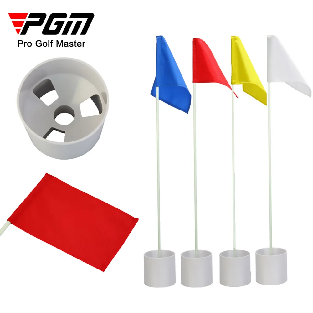 

PGM Golf Hole Pole Cup Flag Stick For Backyard Training Practice Detachable Portable Golf Putting Green Flagstick 1 Set 골프