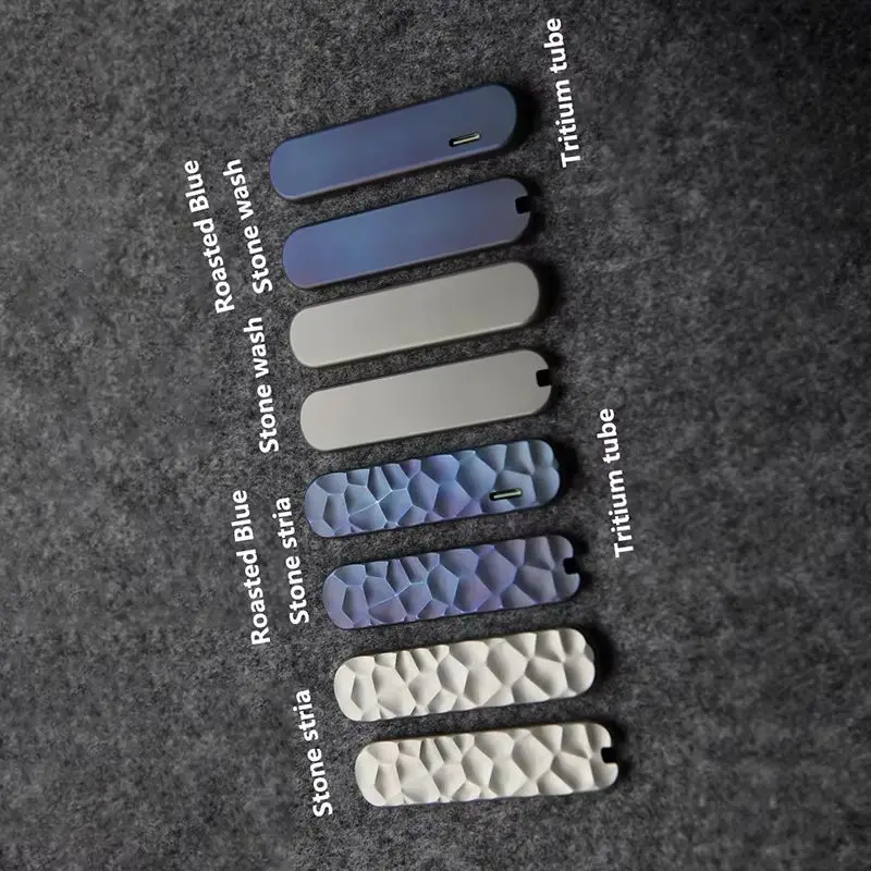 9 tipos de faca liga titânio lidar com remendos escalas para 58mm facas do exército suíço victorinox minichamp gerenciador assinatura caneta esferográfica