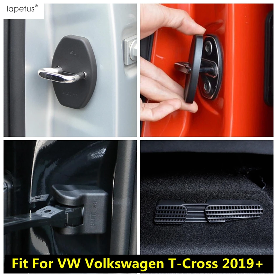 

Car Door Lock Arm Cap Stopper Under Seat Air Vent Anti-blocking Dust Cover Trim For VW Volkswagen T-Cross T Cross 2019 - 2023