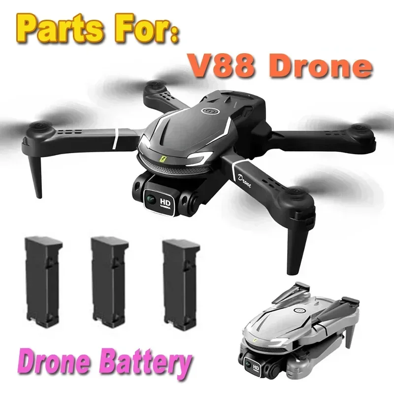 New V88 Drone Original Battery Accessories 3.7V 1800Mah Original Spare Parts Flying 20 Mins V88 Drone Battery