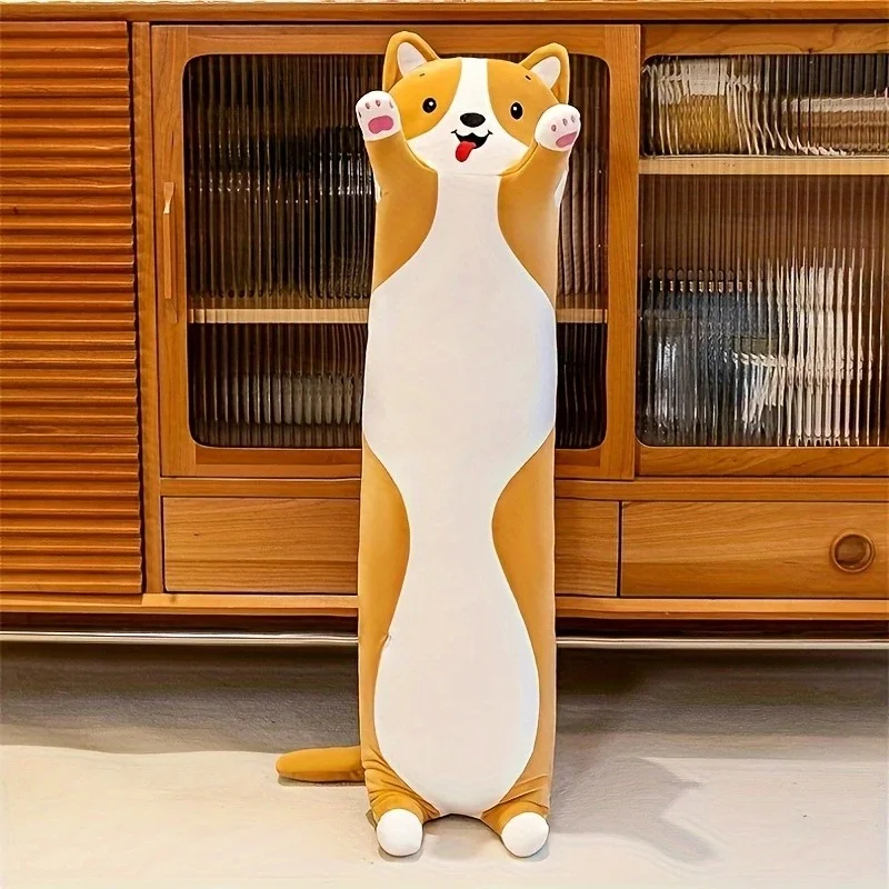 Riesiges Shiba Inu Plüschkissen – weiches Cartoon-Hundekissen, Körperkissen mit Tieren – Detail 8