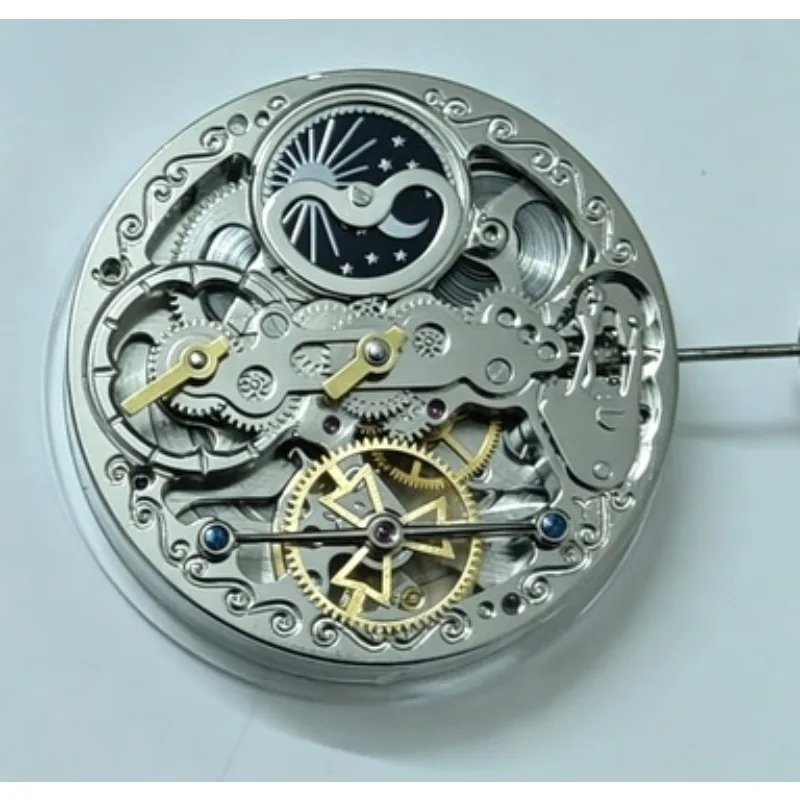 Parts are suitable for multi-functional hollow engraving dual time zone dual time movement