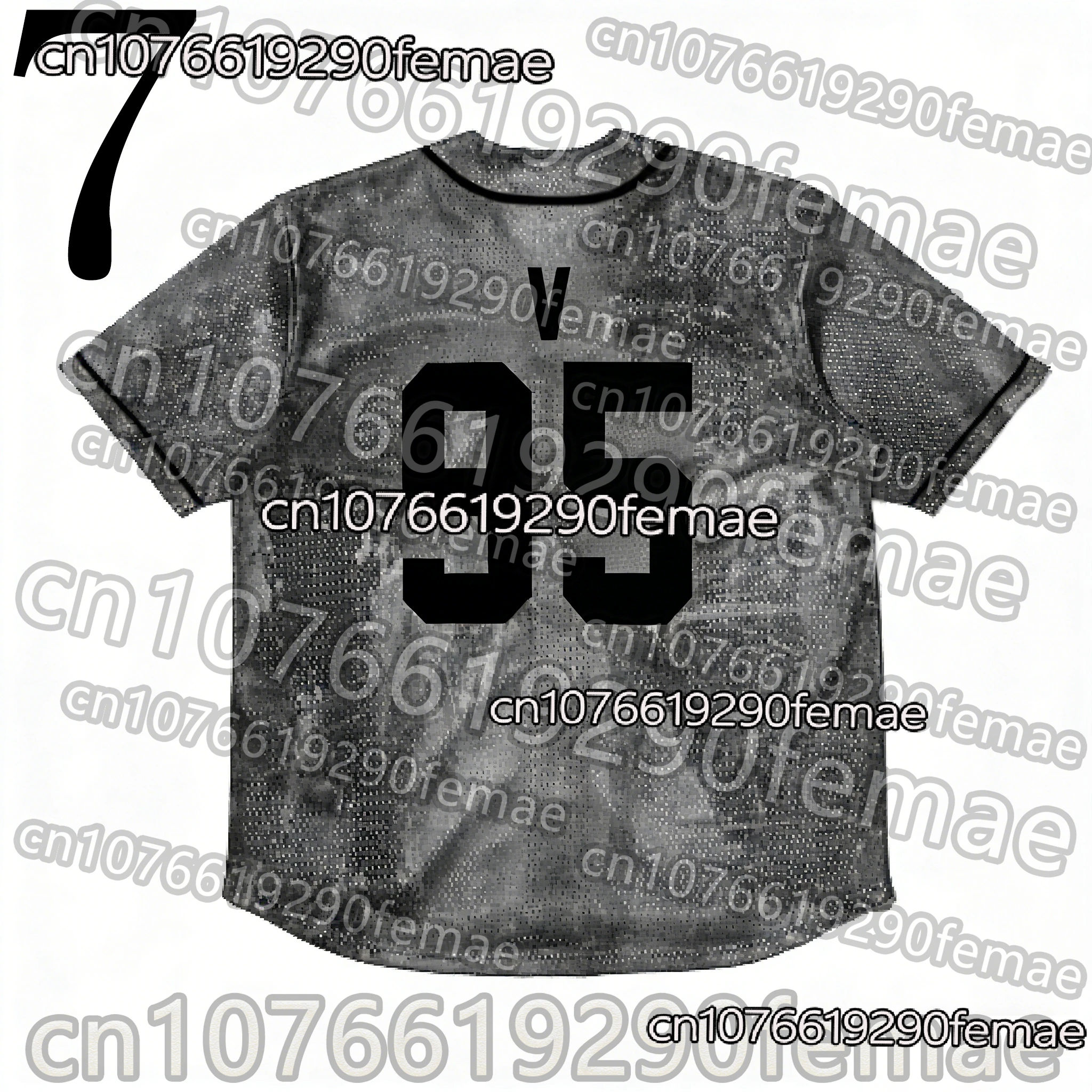 2026 New Men's Women's KPOP #97 Baseball Shirt, Teen Daily Sports Jersey, Suitable for Street Dance & Party Loose Men's T-Shirt image 6