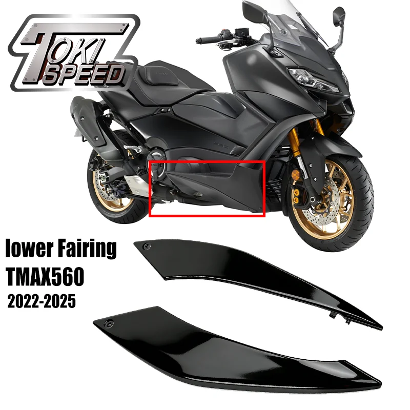 Carénage complet noir TMAX560 2022-2024, carénage latéral inférieur pour YAMAHA T-MAX560 TMAX 560, carénage inférieur de moto
