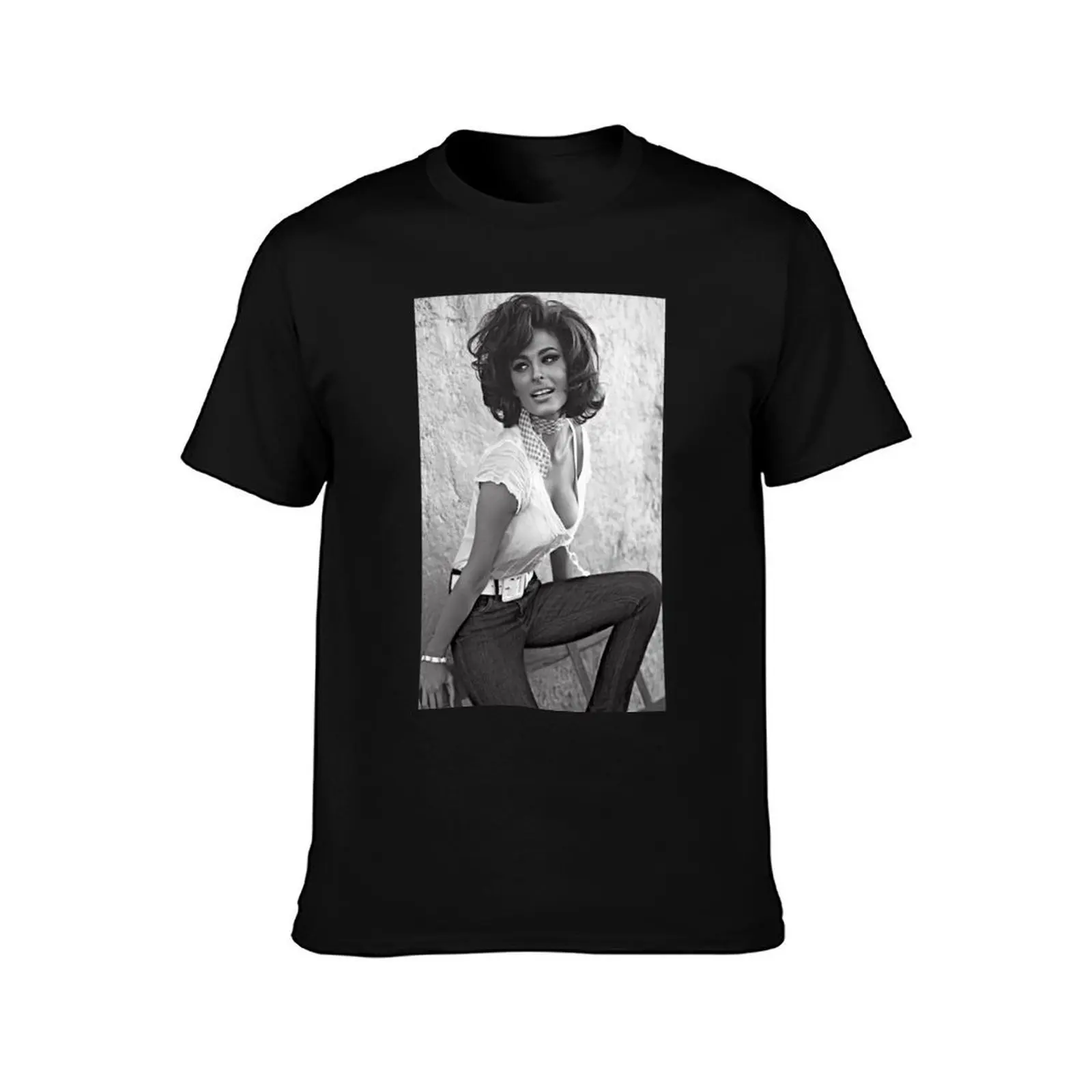 Natural Passionate Joy Acting Sexy Beauty Sophia Loren Beautiful Woman T-Shirt t shirts cotton 100% T-Shirt