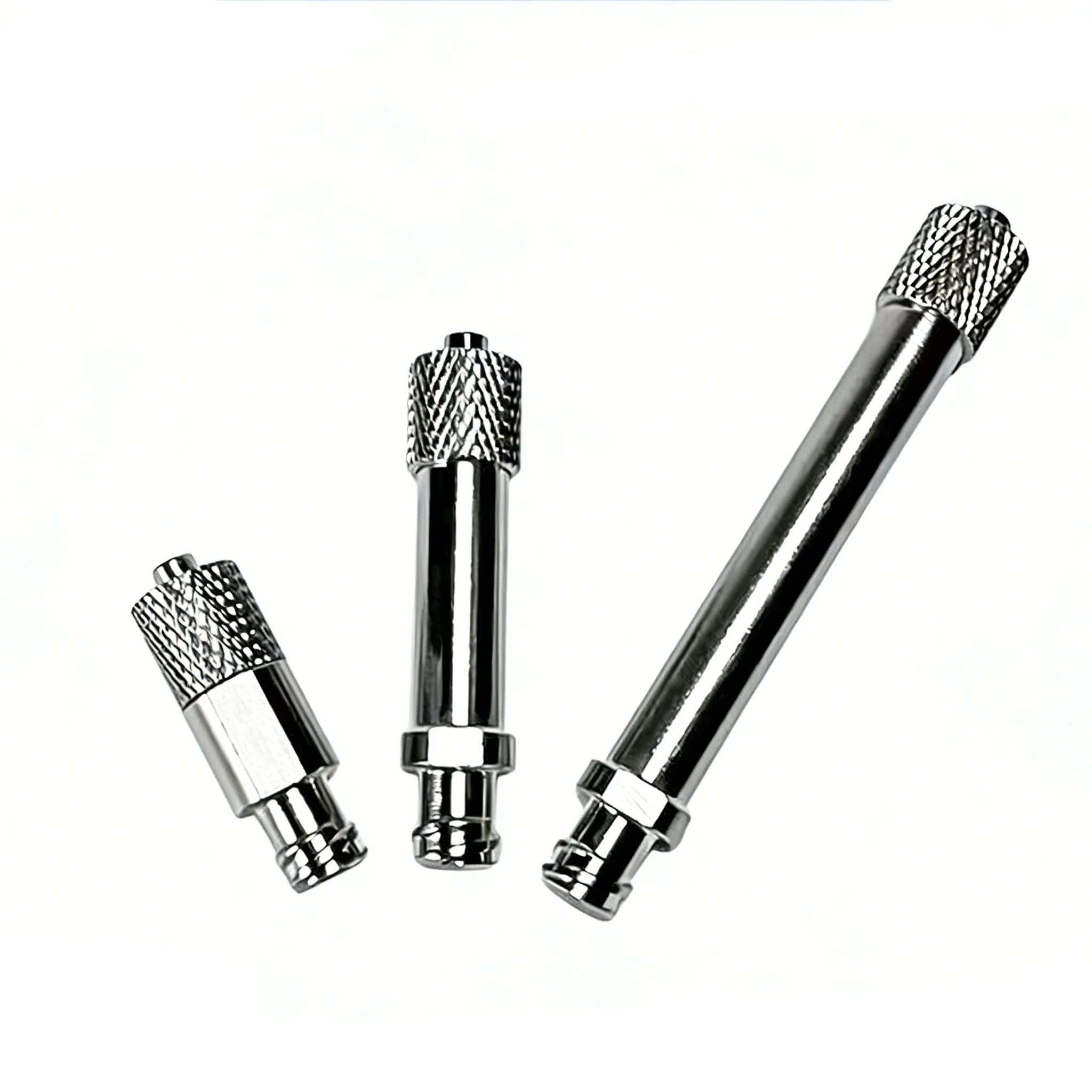 Adaptateur Luer Lock mâle-femelle en laiton chromé pour raccords de seringue