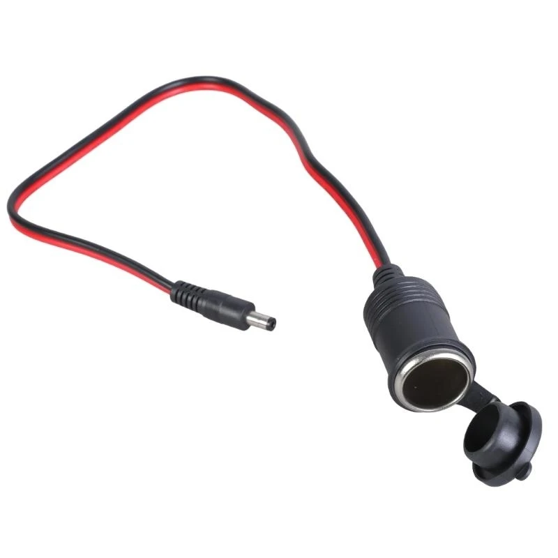 12V-24V 14AWG รถเครื่องชาร์จซ็อกเก็ตแหล่งจ่ายไฟอะแดปเตอร์เสียบปลั๊กหญิงส่วนขยาย K1KF