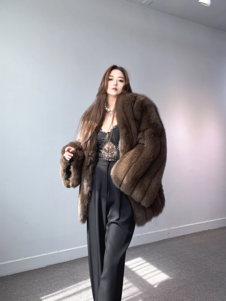 Fangtai 2023 Natural Real Fox Fur Coat Women Fur Coat Winter Warm Luxury Plus Size Jackets Clothing Free Shipping Female Vest