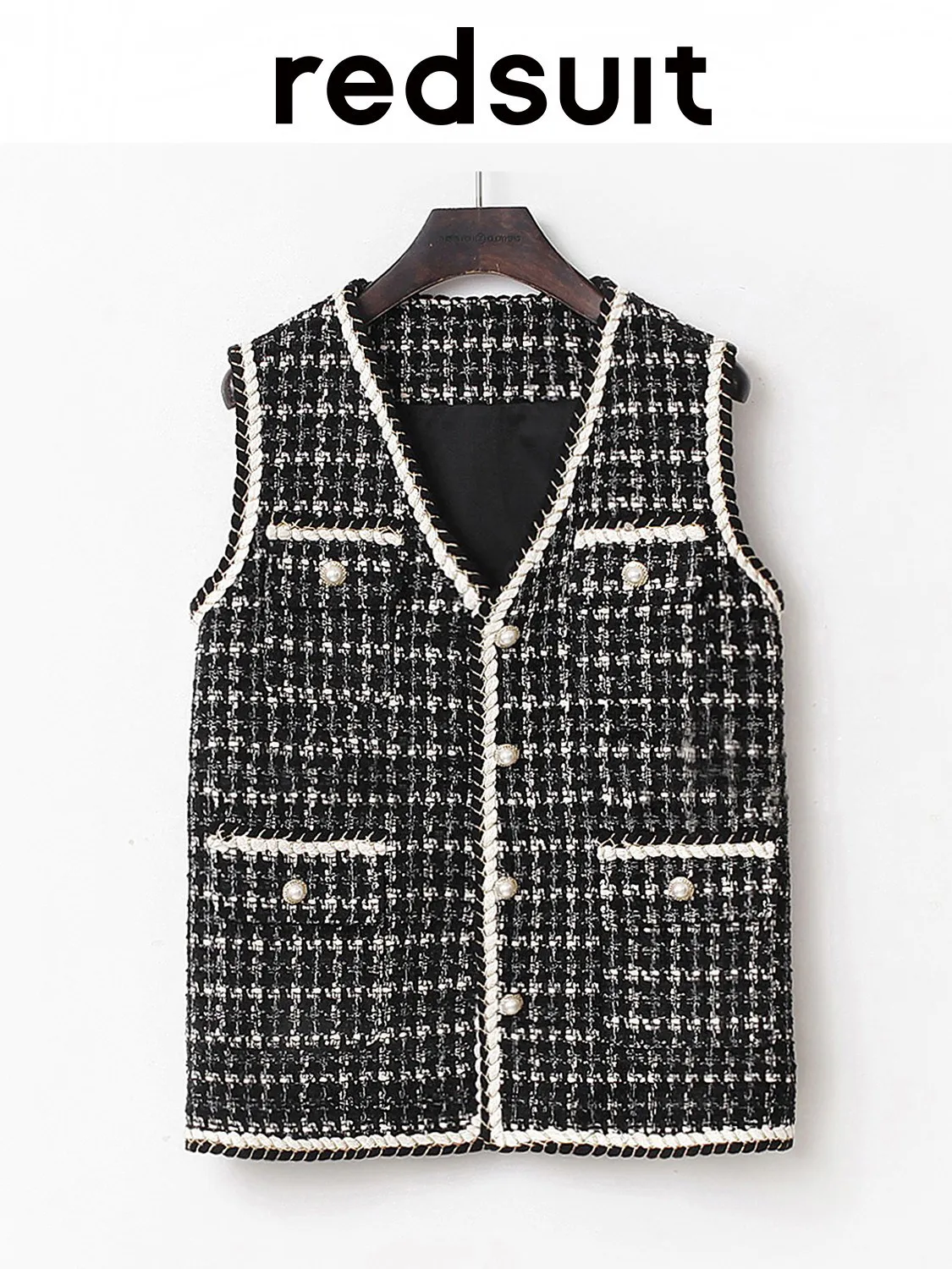 New Black and white checkered vest sleeveless camisole top  Custom size