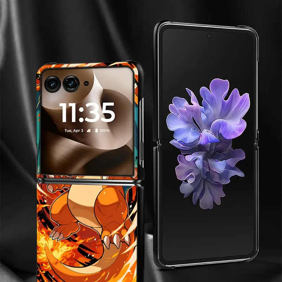 Back Phone Cover Luxury Funda Case for Motorola 50 60 Ultra 50/60 Hot Comic Pokemon Art - view 6